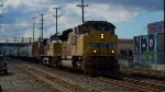 UP 8807 Leads a Grain Train
